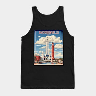 Jacksonville Florida United States of America Tourism Vintage Poster Tank Top